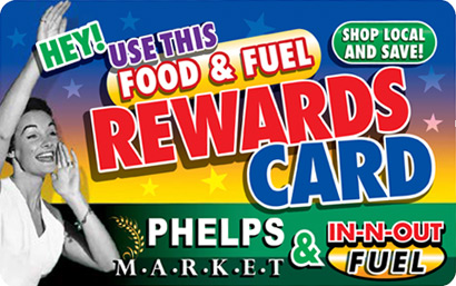 image of Phelp's Rewards Card
